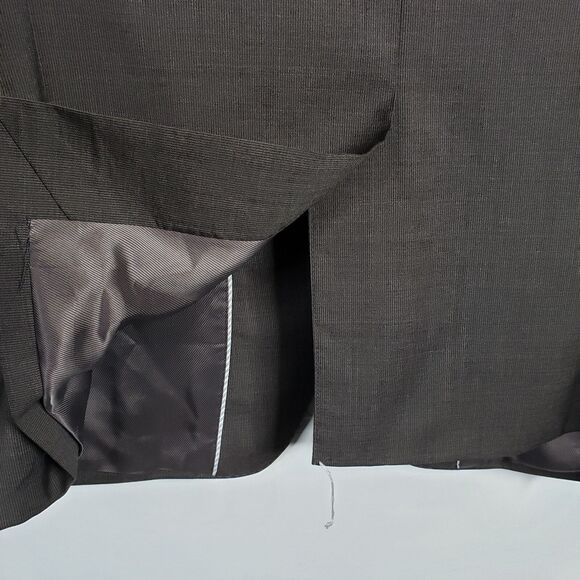 Banana Republic Sport Coat Men 38R Brown Marzotto Wool Slim Peak Jacket Blazer - Picture 9 of 16